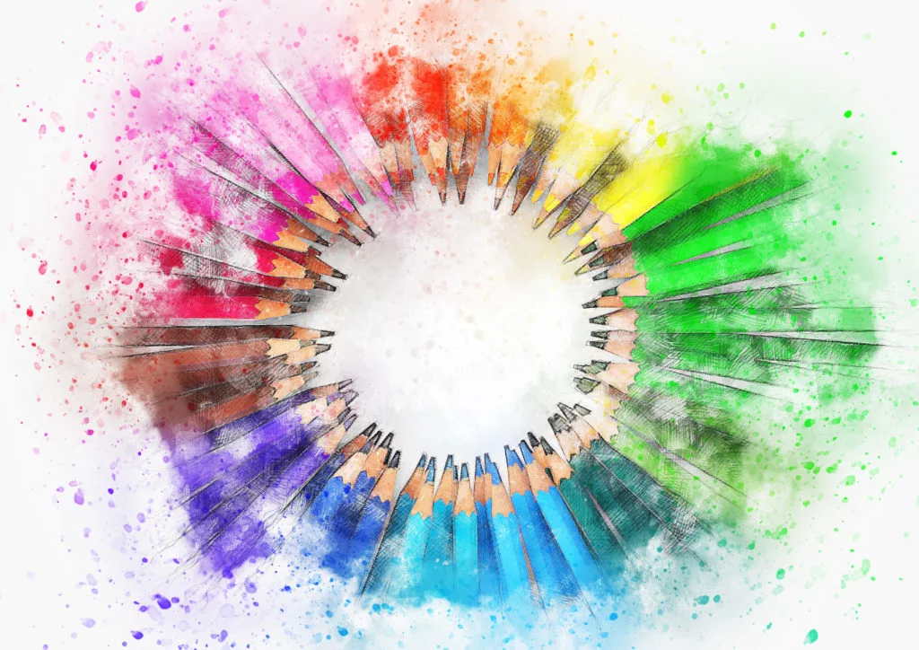 colored pencils